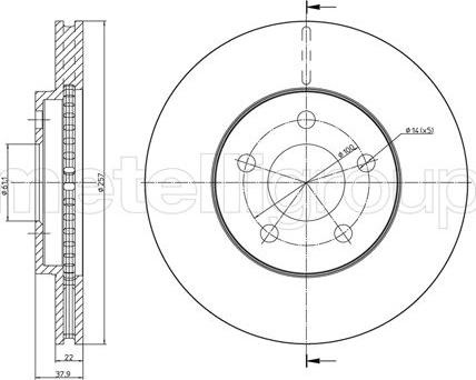 Metelli 23-1725C - Jarrulevy inparts.fi