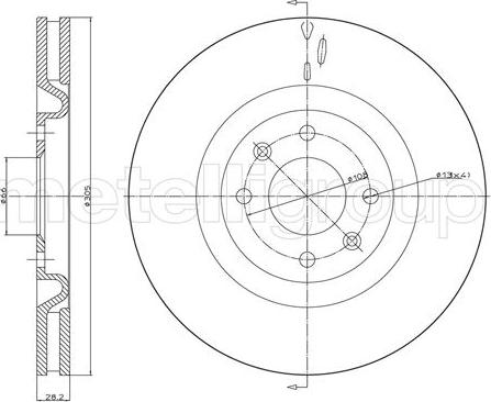 Metelli 23-1726C - Jarrulevy inparts.fi