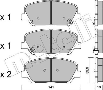 Metelli 22-0997-0 - Öljynsuodatin inparts.fi