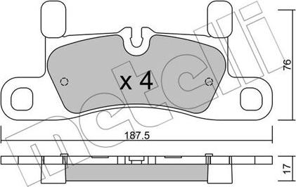 Metelli 22-0958-3 - Jarrupala, levyjarru inparts.fi