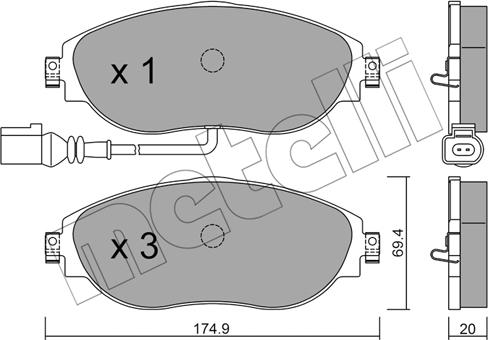 Metelli 22-0952-0 - Öljynsuodatin inparts.fi