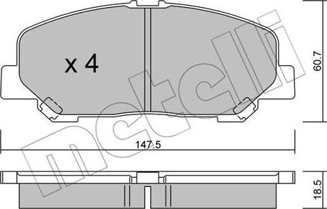 Metelli 22-0905-0 - Jarrupala, levyjarru inparts.fi