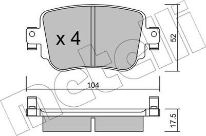 Metelli 22-0980-0 - Jarrupala, levyjarru inparts.fi