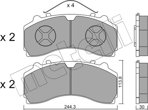 Metelli 22-0934-0 - Jarrupala, levyjarru inparts.fi