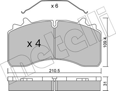 Metelli 22-0933-0 - Jarrupala, levyjarru inparts.fi