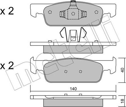 Metelli 22-0975-0 - Jarrupala, levyjarru inparts.fi