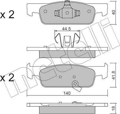 Metelli 22-0975-2 - Jarrupala, levyjarru inparts.fi