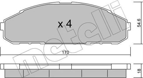 Metelli 22-0495-0 - Jarrupala, levyjarru inparts.fi