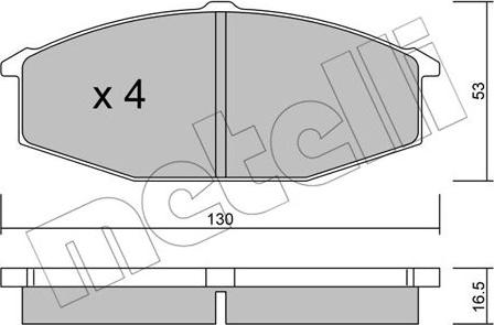 Metelli 22-0490-0 - Jarrupala, levyjarru inparts.fi