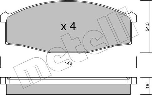 Metelli 22-0497-0 - Jarrupala, levyjarru inparts.fi