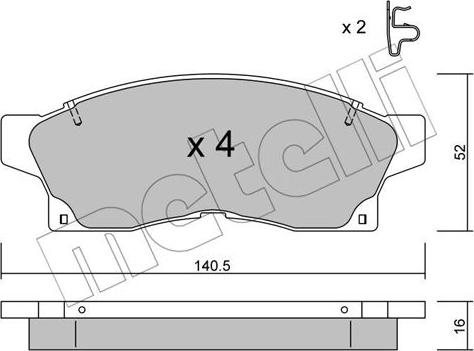 Metelli 22-0444-0 - Jarrupala, levyjarru inparts.fi