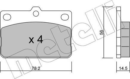 Metelli 22-0440-0 - Jarrupala, levyjarru inparts.fi