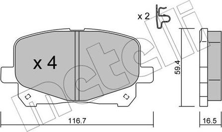 Metelli 22-0443-0 - Jarrupala, levyjarru inparts.fi