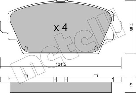 Metelli 22-0464-0 - Jarrupala, levyjarru inparts.fi