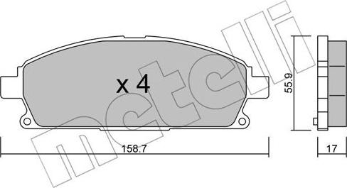 Metelli 22-0406-0 - Jarrupala, levyjarru inparts.fi