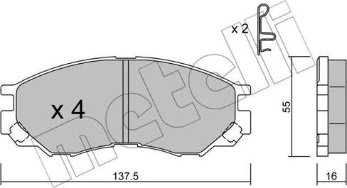 Metelli 22-0401-0 - Öljynsuodatin inparts.fi