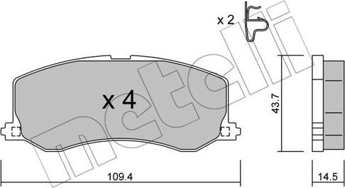 Metelli 22-0417-0 - Jarrupala, levyjarru inparts.fi