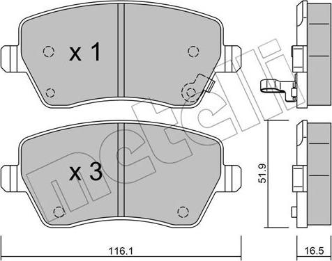 Metelli 22-0485-1 - Öljynsuodatin inparts.fi