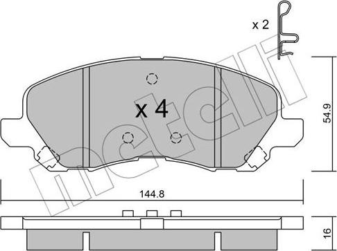 Metelli 22-0481-0 - Öljynsuodatin inparts.fi