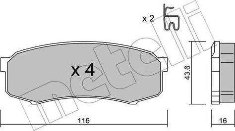 Metelli 22-0432-0 - Öljynsuodatin inparts.fi