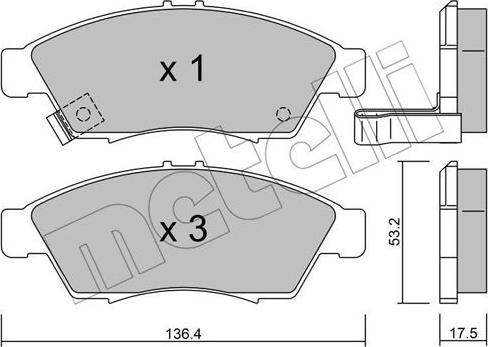 Metelli 22-0437-0 - Jarrupala, levyjarru inparts.fi