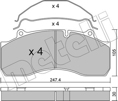 Metelli 22-0594-0 - Jarrupala, levyjarru inparts.fi