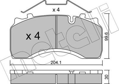 Metelli 22-0590-0 - Jarrupala, levyjarru inparts.fi