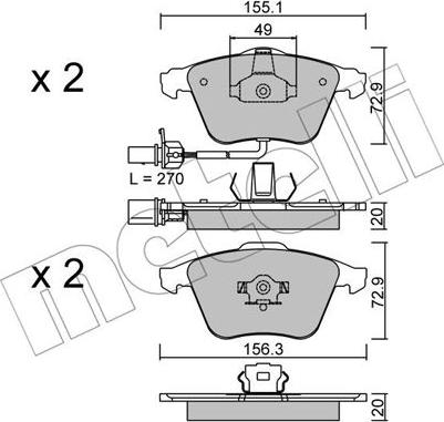 Metelli 22-0549-1 - Öljynsuodatin inparts.fi