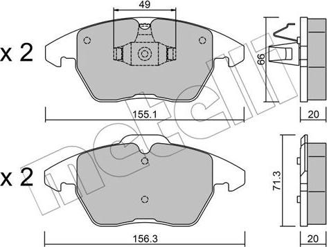 Metelli 22-0548-2 - Jarrupala, levyjarru inparts.fi