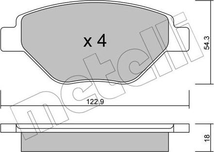 Metelli 22-0543-0 - Öljynsuodatin inparts.fi