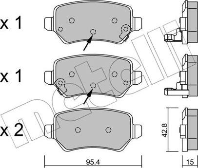 Metelli 22-0542-2 - Jarrupala, levyjarru inparts.fi