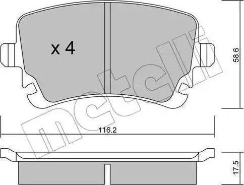 BOSCH 986494108 - Jarrupala, levyjarru inparts.fi