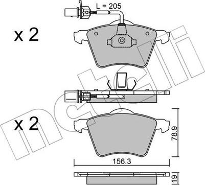 Metelli 22-0550-1 - Jarrupala, levyjarru inparts.fi