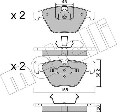 Metelli 22-0558-4 - Jarrupala, levyjarru inparts.fi