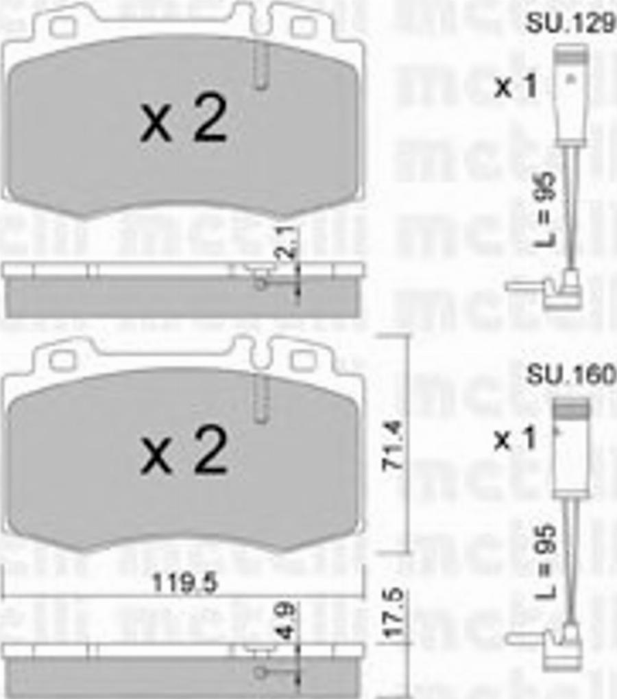 Metelli 2205635K - Jarrupala, levyjarru inparts.fi