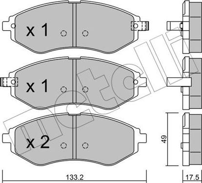 Metelli 22-0508-1 - Jarrupala, levyjarru inparts.fi