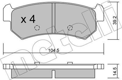 Metelli 22-0511-0 - Jarrupala, levyjarru inparts.fi