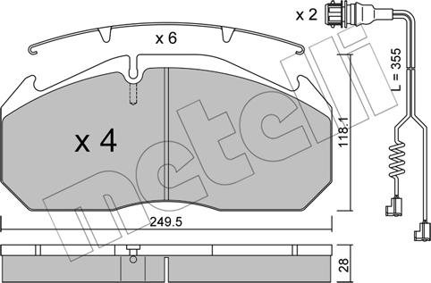 Metelli 22-0586-4K - Jarrupala, levyjarru inparts.fi