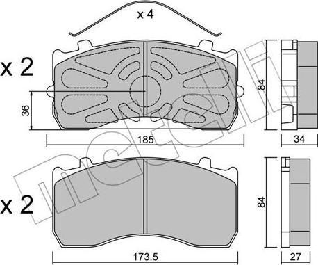 Metelli 22-0583-0 - Jarrupala, levyjarru inparts.fi