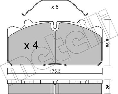 Metelli 22-0582-0 - Jarrupala, levyjarru inparts.fi