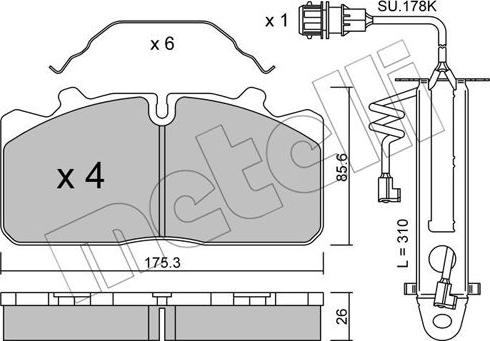 Metelli 22-0582-3K - Jarrupala, levyjarru inparts.fi