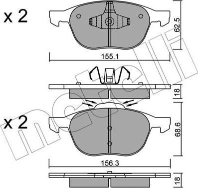 Metelli 22-0534-1 - Jarrupala, levyjarru inparts.fi