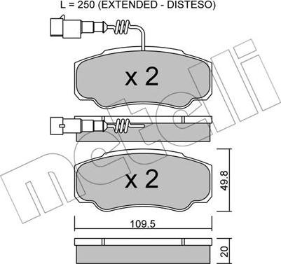 Metelli 22-0532-1 - Jarrupala, levyjarru inparts.fi