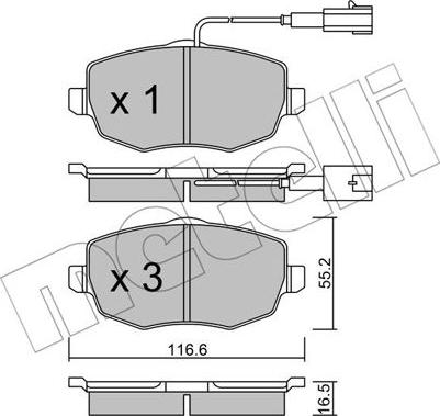 Metelli 22-0528-1 - Jarrupala, levyjarru inparts.fi