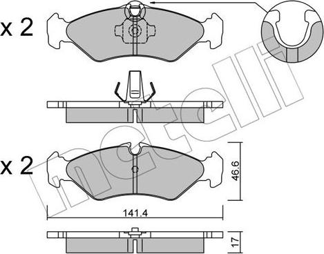 Metelli 22-0571-1 - Jarrupala, levyjarru inparts.fi