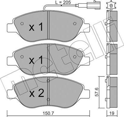 Metelli 22-0577-0 - Jarrupala, levyjarru inparts.fi