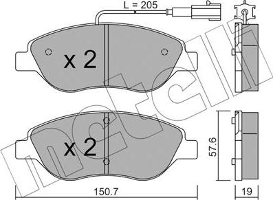 Metelli 22-0577-1 - Jarrupala, levyjarru inparts.fi