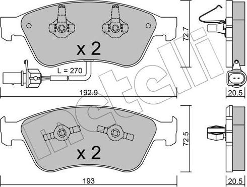 Metelli 22-0662-0 - Jarrupala, levyjarru inparts.fi