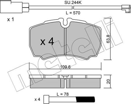 Metelli 22-0604-2K - Jarrupala, levyjarru inparts.fi