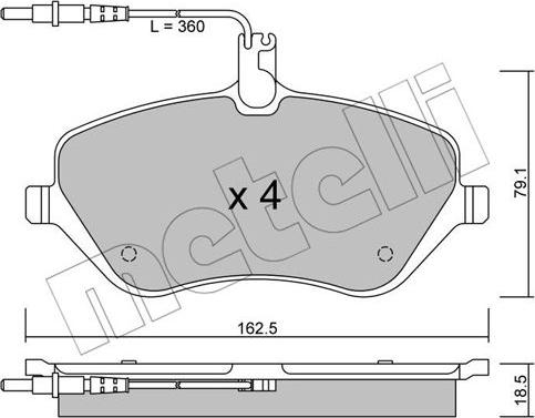 Metelli 22-0601-0 - Jarrupala, levyjarru inparts.fi